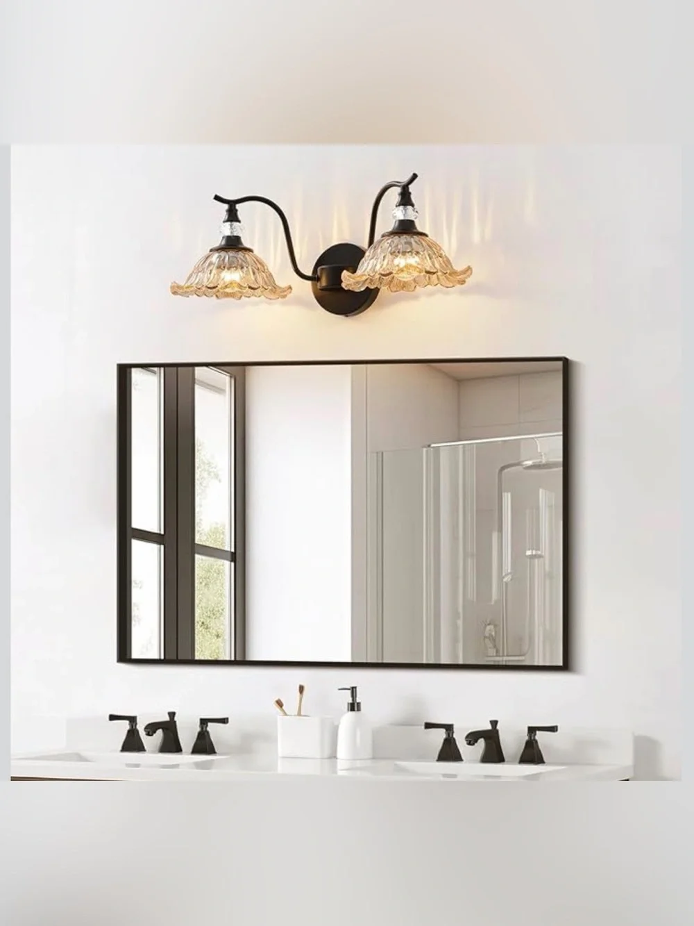 Vintage Bathroom Vanity Light Fixtures 2 light